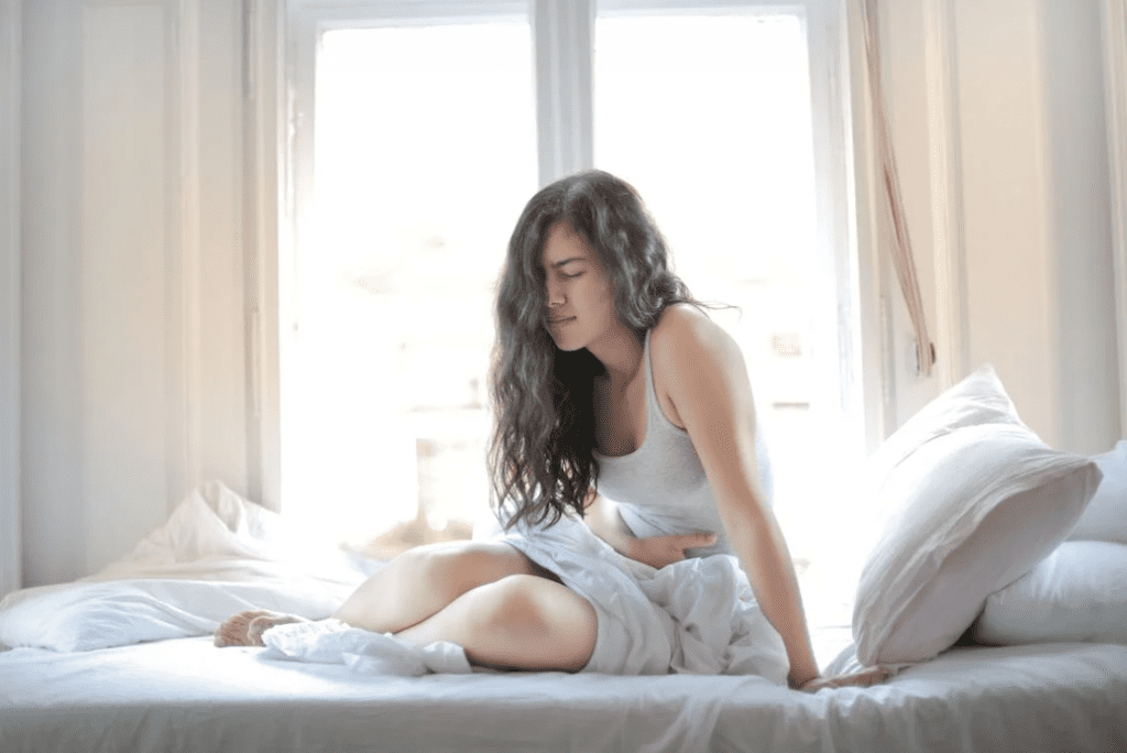 Image showing painful cramps, how to reduce period pains