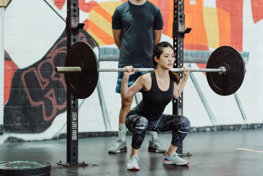 Image showing proper range of motion while squatting.