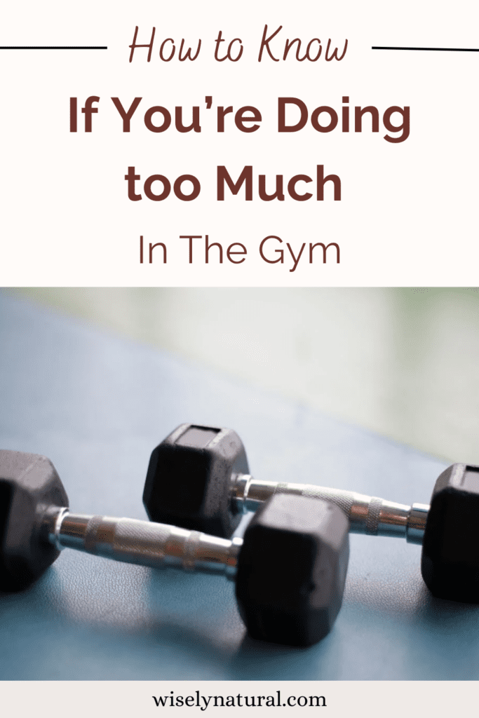 Dumbbells on the gym floor.